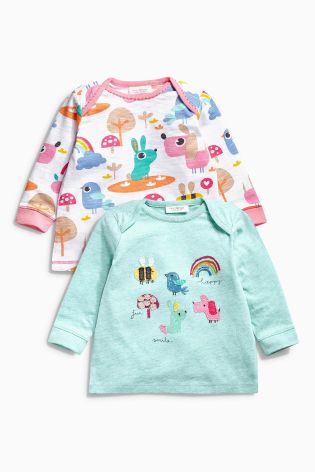 Long Sleeve T-Shirts Two Pack (0mths-2yrs)